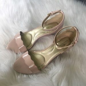 Blush Pink Wedge Sandal